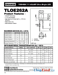 Datasheet TLOE262A manufacturer Marktech
